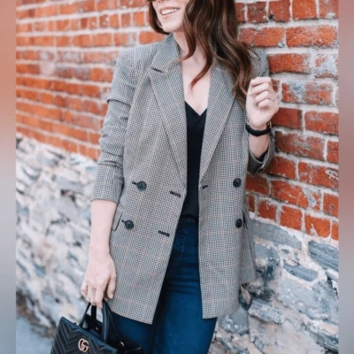 BOYFRIEND BLAZER 双排扣外套 - TROUVE - 尺寸 M — 第 1/4 张图片