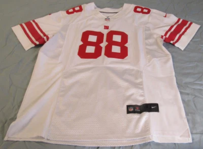 Camiseta de visitante Nike de los New York Giants para hombre larga Hakeem Nicks #88 jugadores de la NFL en el campo Foto 1 de 4