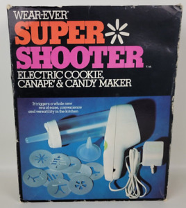 Vintage NIB Wear-Ever Super Shooter Electric Cookie Press Candy Maker 70001
