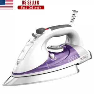 Professional Steam Iron W/ Stainless Steel Soleplate Auto Shutoff 10ft Cord New - Picture 1 of 12