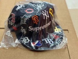 Supreme MLB New Era Hat Navy Size 7 1/2 *DEAD STOCK* *IN HAND* SS20 - Picture 1 of 3