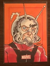 Ant Man Marvel X-Men Archives color sketch card 1/1 Fleecs