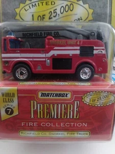MATCHBOX 1996 PREMIERE COLLECTION FIRE RICHFIELD CO. SNORKEL FIRE LOOSE CARDED - Picture 1 of 3