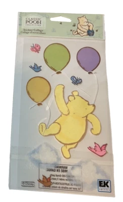 Classic Winnie the Pooh w/ Balloons Disney Jolee's Dimension Scrapbook Stickers - Image 1 of 2