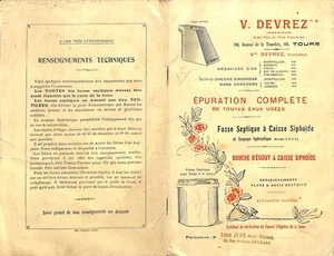 TOURS (37 ) ETS V. DEVREZ FOSSES SEPTIQUES / CATALOGUE 1924 - Bild 1 von 6