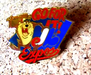 1992 Montreal Expos pin Tasmanian Devil Looney Tunes Go For It Taz MLB c45156 - Picture 1 of 7
