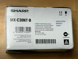 OEM SHARP MX-C30NT-B MX-C30NTB Black Toner Cartridge - Picture 1 of 3