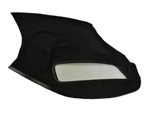 Fits: VW Cabrio 2001-02 Soft Top W/ Heated Glass window Black Haartz Canvas - Picture 1 of 3