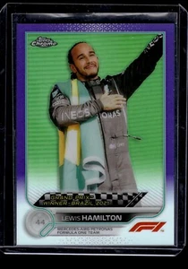 2022 Topps Chrome F1 #169 Lewis Hamilton Purple Refractor 323 /399 - Picture 1 of 2