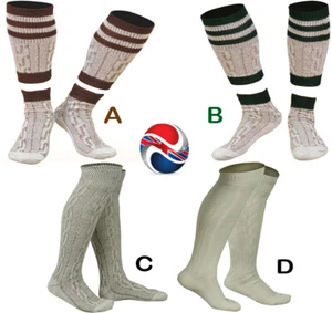 WEISSE & BRAUN MISCH BAYERISCHE SOCKEN OKTOBERFEST / KAUSALE LEDERHOSEN SOCKEN PAARWEISE - Bild 1 von 5