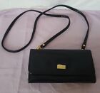 Women's Handbag Milleni Crossbody Black Leather Bag With Phone Holder.
