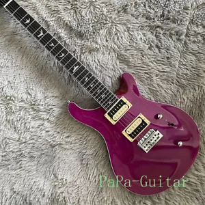 Guitarra Eléctrica PRS Púrpura Flameado Arce Superior Pastillas HH Trémolo Cromo Herrajes - Imagen 1 de 5
