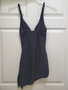 Women's Size Medium One Piece Swimsuit Bathing Suit Black - Picture 1 of 7