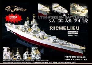 Flyhawk FH700080 1/700 WWII French Battleship Richelieu For Trumpeter05750 - Picture 1 of 4
