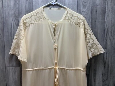 Camisón Vanity Fair Talla 36 Melocotón Vestido Transparente De Colección Foto 1 de 4