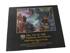 Vintage WORLDS OF TSR Dungeons & Dragons Fantasy Art Puzzle 1500 PIECES New! - Picture 1 of 6