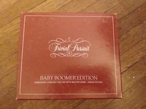 Vtg 1983 Trivial Pursuit Baby Boomer Edition Classic Trivia Game Card Supliment - Picture 1 of 6
