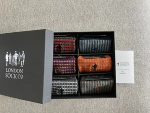 London Sock Company Shaken & Stirred Designer 6 Sock Designer Dress Gift Set - Picture 1 of 2