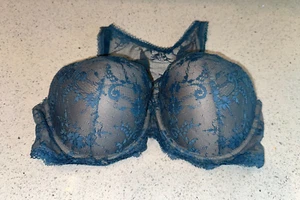 New Victoria’s Secret 34DD Teal Green Lined Demi Lace Bra Camisole Lace Top NWT - Bild 1 von 9