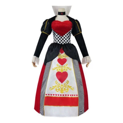 Alice In Wonderland Cosplay Costume Queen Of Hearts Dress Red Queen Dress - Image 1 of 4