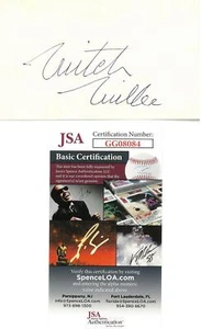 Mitch Miller Signed Authentic Autographed 3x5 Cream Index Card JSA #GG08084 - Picture 1 of 2