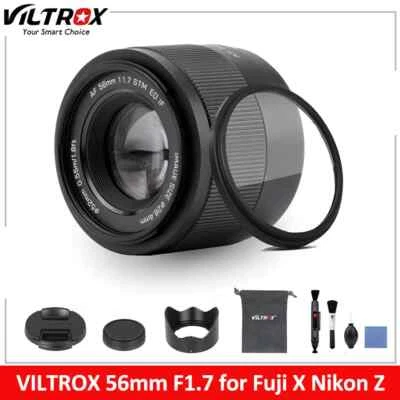 VILTROX 56mm F1.7 f/1.7 APS-C Large Aperture Auto Focus Lens for Fuji X-Mount - Image 1 of 4