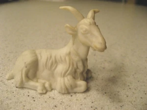 Vintage Schmid Santini Nativity Goat BISQUE Small 1987 Korea - Picture 1 of 3