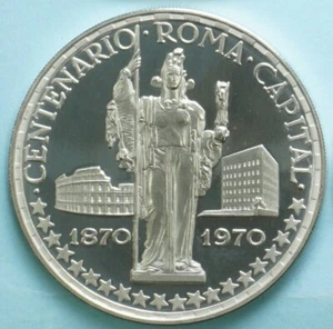 GUINEA EQUATORIALE 150 PESETAS 1970 ROMA CAPITALE NUMISMATICA SILVER COIN MONETE - Imagen 1 de 2