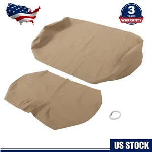 Front Vinyl Seat Cover Tan For EZGO TXT Golf Cart 1995 1996 97 98 99 2010-2013 - Picture 1 of 12