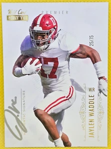 2021 Wild Card Matte JAYLEN WADDLE su carta firmata auto 25/75 RC Prospect! - Foto 1 di 2