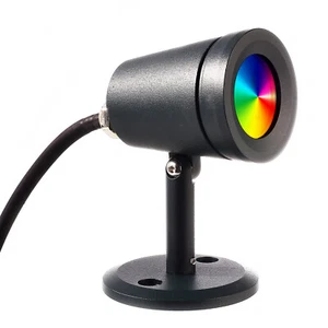 Mini LED Strahler 3W Spot RGB 3000K IP65 24V Scheinwerfer Effekte Licht bunt Garten - Bild 1 von 7