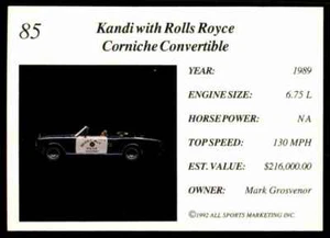 Coche de policía convertible Royce Corniche Exotic Dreams 1992 con rollos #85 - Imagen 1 de 2