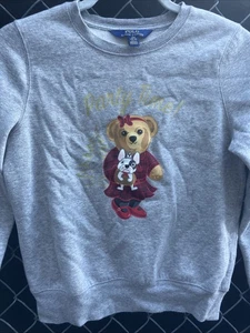 MAGLIONE POLO RALPH LAUREN BAMBINO GRIGIO POLO BEAR TAGLIA L 12/14 - Foto 1 di 4