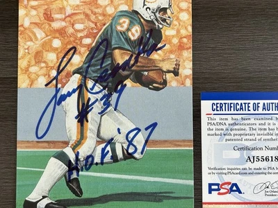 拉里·克森卡亲笔签名签名亲笔签名球门艺术卡迈阿密海豚队 PSA DNA — 第 1/4 张图片