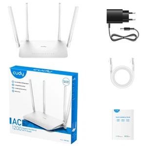 CUDY AC1200 Gigabit Mesh Router – Dual-Band WLAN – neu - Zdjęcie 1 z 3