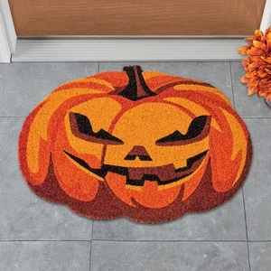 Verspielte Jack o' Lantern-förmige Halloween Kokosfaser Home Fußmatte - Bild 1 von 1