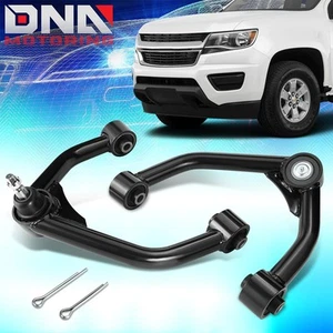 For 2015-2022 Chevy Colorado GMC Canyon 2-4" Lift Black Front Upper Control Arms - Picture 1 of 5