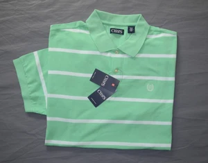 New 2XB BIG Mens CHAPS by Ralph Lauren Polo Shirt Short Sleeve top green 2XB - Picture 1 of 2