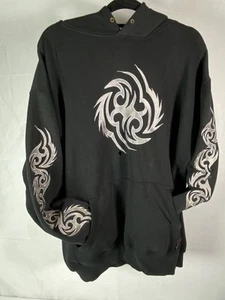 Sudadera con capucha Y2K Sapphire Lounge XL. Grunge estampado tribal. - Imagen 1 de 11