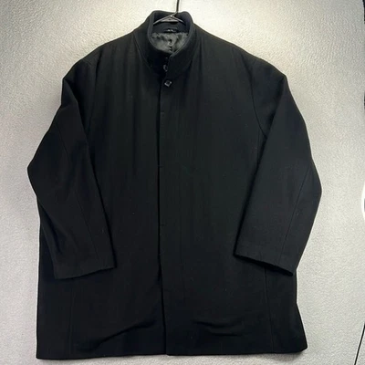 JF J. Ferrar Modern Fit  Mens Wool Blend Button Up Black Jacket Size XXL - Image 1 of 4