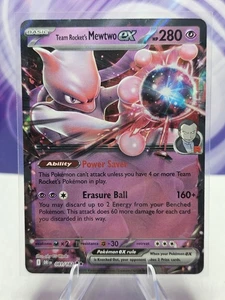 Team Rocket's Mewtwo ex - Doble Raro SV10: Destined Rivals 081/182 casi nuevo - Imagen 1 de 2