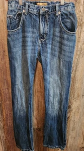 Wrangler 20X Boys Youth Thick Stitch Cowboy Bootcut Western Jeans Sz 16 Regular - Picture 1 of 7