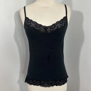 Ralph Lauren Tank Top Damen XS schwarz Spitze feminin Bella Schwan Vampir Fee Y2K - Bild 1 von 8