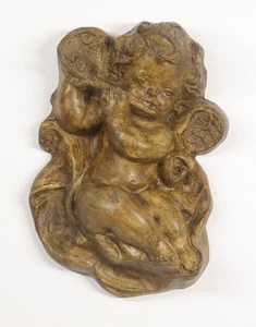 Konvolut Wandreliefs 2 Engel und 2 Madonna+ Kind  aus Gips, bemalt, Handarbeit, - Picture 1 of 24