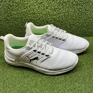 Puma Mens Ignite Elevate 2 Spikeless Golf Shoe 31024307 - White/Black/Silver - Picture 1 of 5