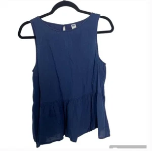 ⭐️ Jeansähnliches Rüschen Hipster Babydoll Hippie Art Chic Glam Arbeit Business Bluse - Bild 1 von 8