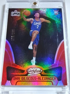 2018 Certified Shai Gilgeous-Alexander Rookie #161 RED MIRROR /299 Holo RC - Picture 1 of 3