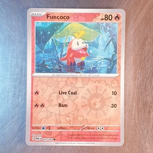 Tarjeta HOLO Fuecoco 2023 Pokemon S&V Paradox Rift reverso 023/182 - Imagen 1 de 2