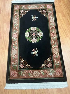 3' x 5'3" Chinese Aubusson Oriental Rug - Full Pile - Hand Made - 100% Wool - Picture 1 of 12