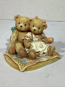 1991 Cherished Teddies Club Nathaniel & Nellie 3” Figurine HGT1-218 - Picture 1 of 4